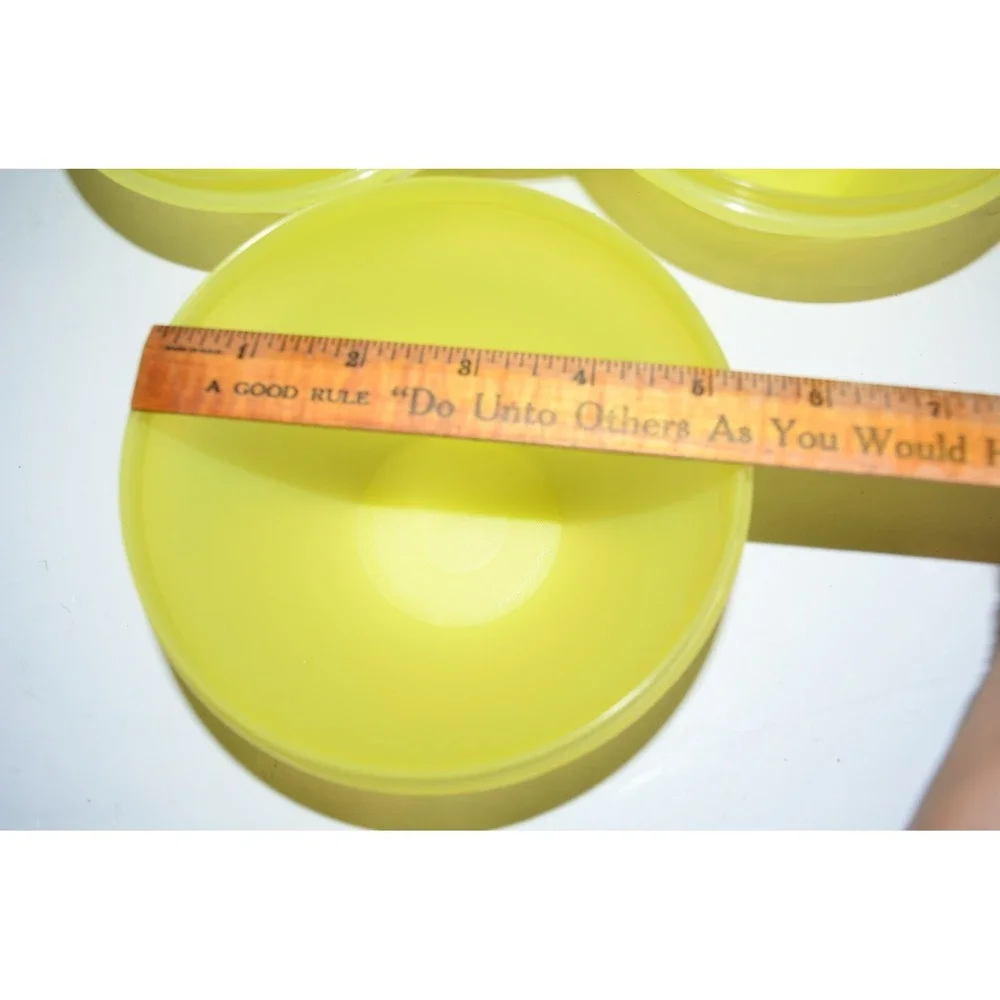 Yellow Tupperware Container Bowl 233 4pc set NO lids‎
